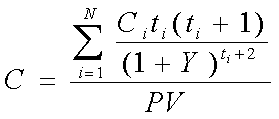 Convexity formula