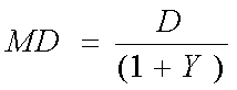 Modified Duration formula